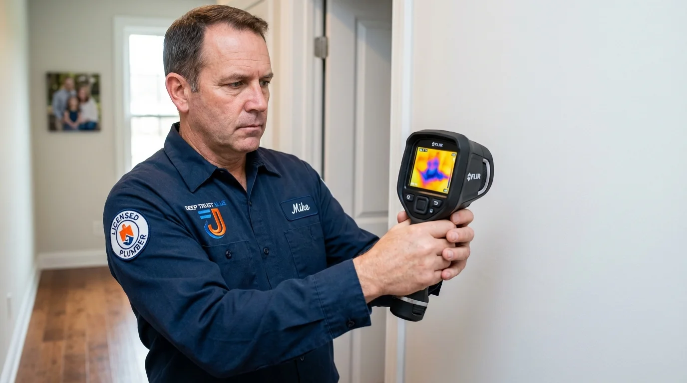 Thermal imaging leak detection by Johns Plumbing LLC in Columbia Falls